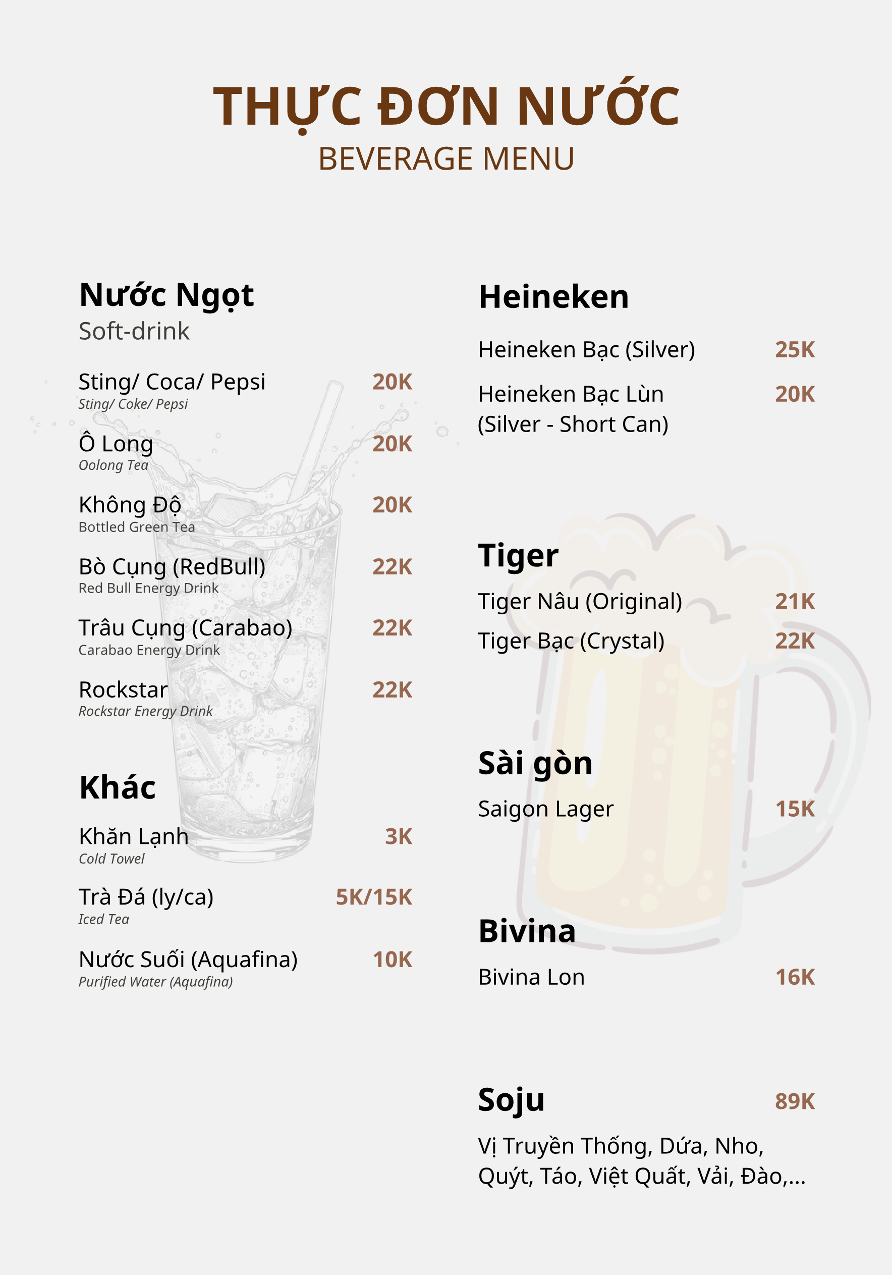 Menu trang 14
