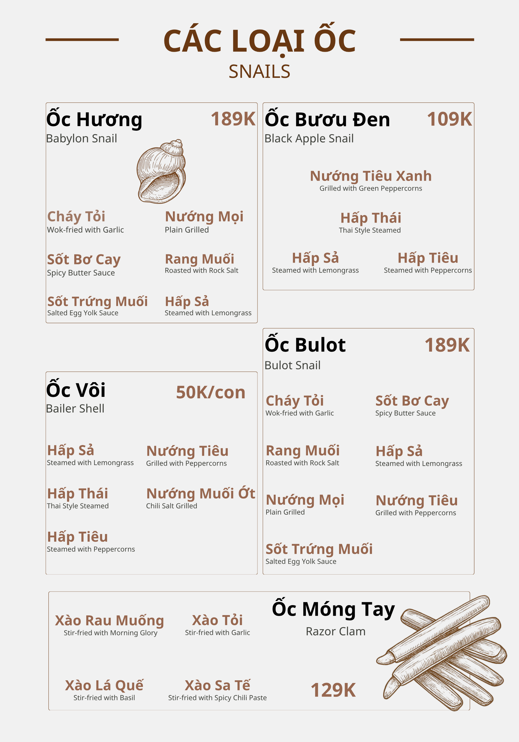Menu trang 9